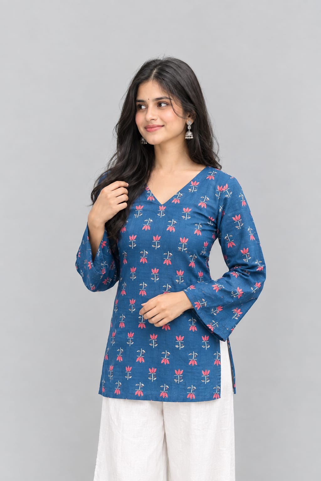 Priya Lotus Printed Kurti