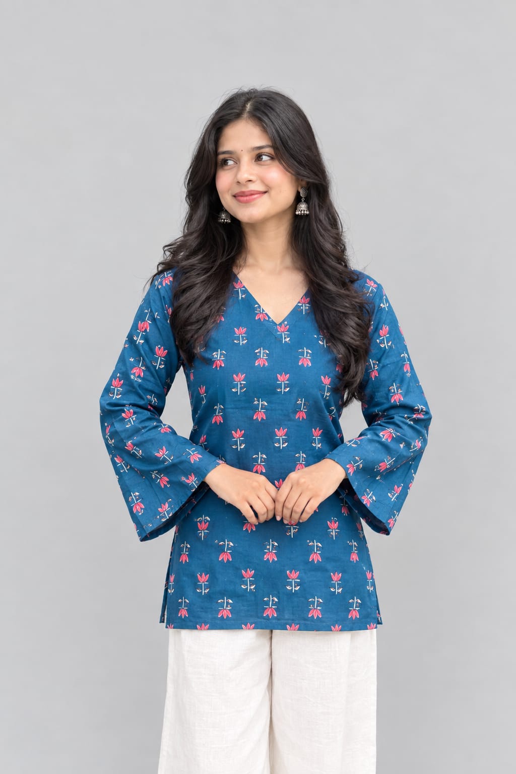 Priya Lotus Printed Kurti