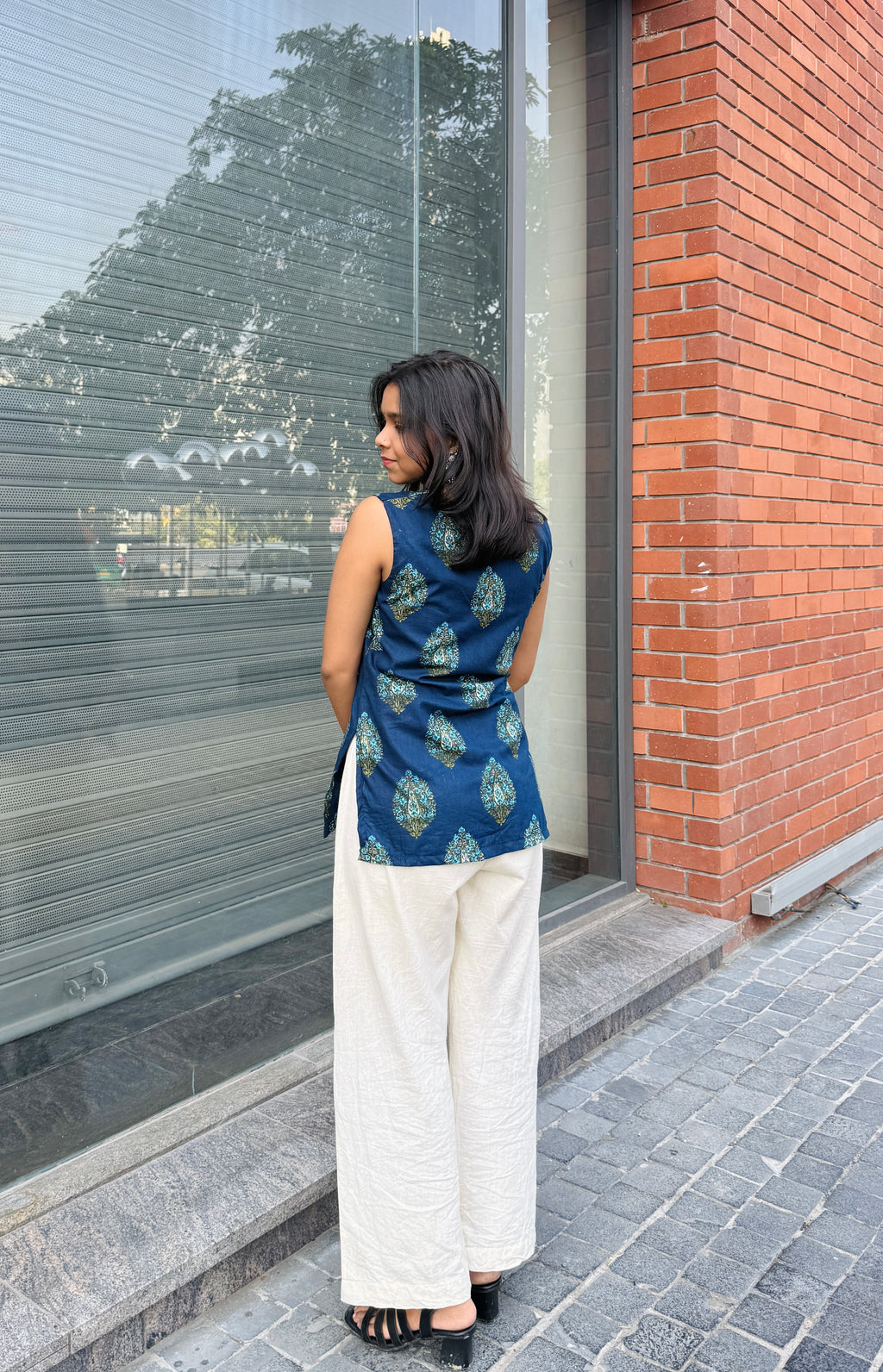 Jhanvi Navy Blue Kurti