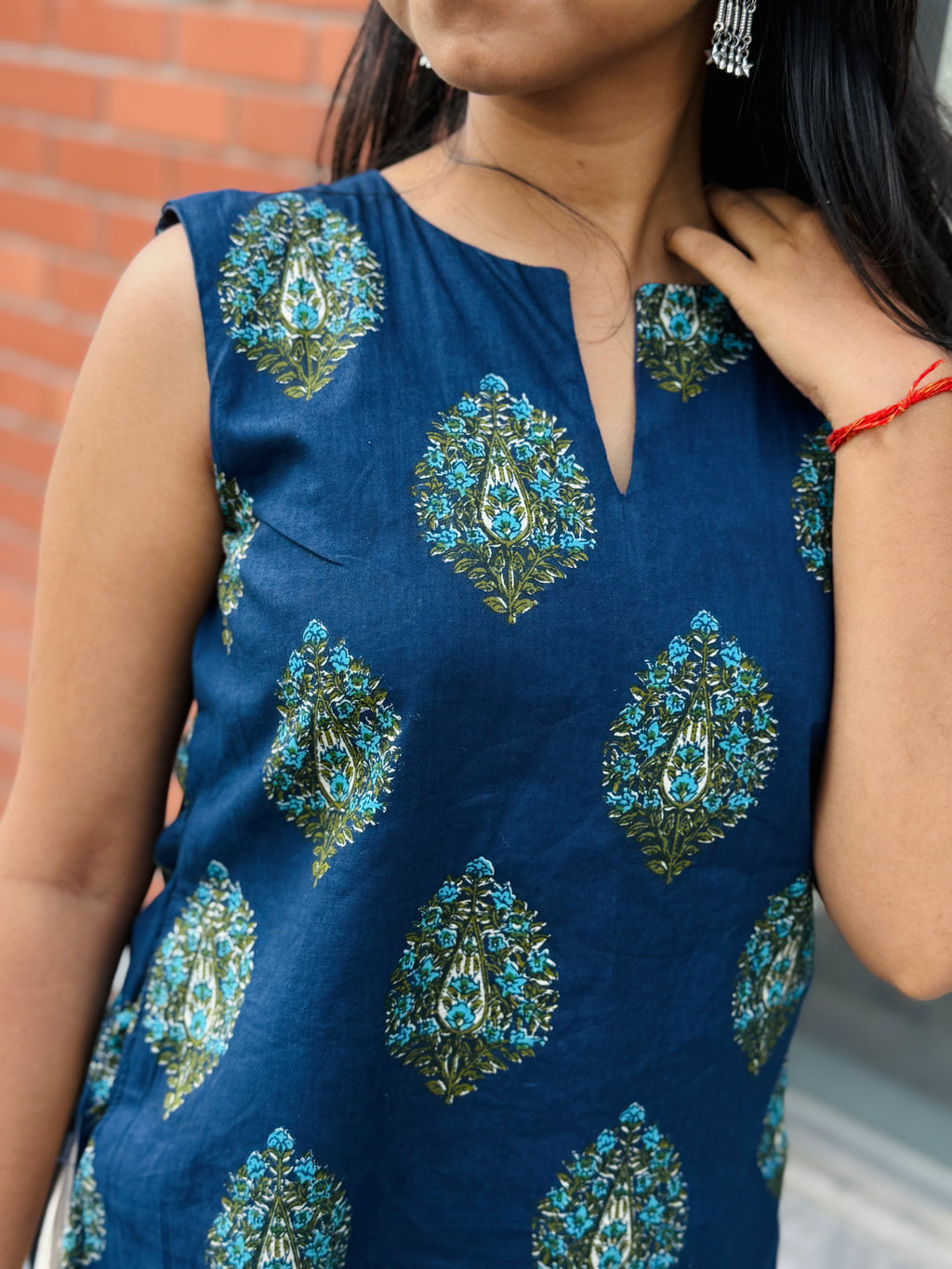 Jhanvi Navy Blue Kurti