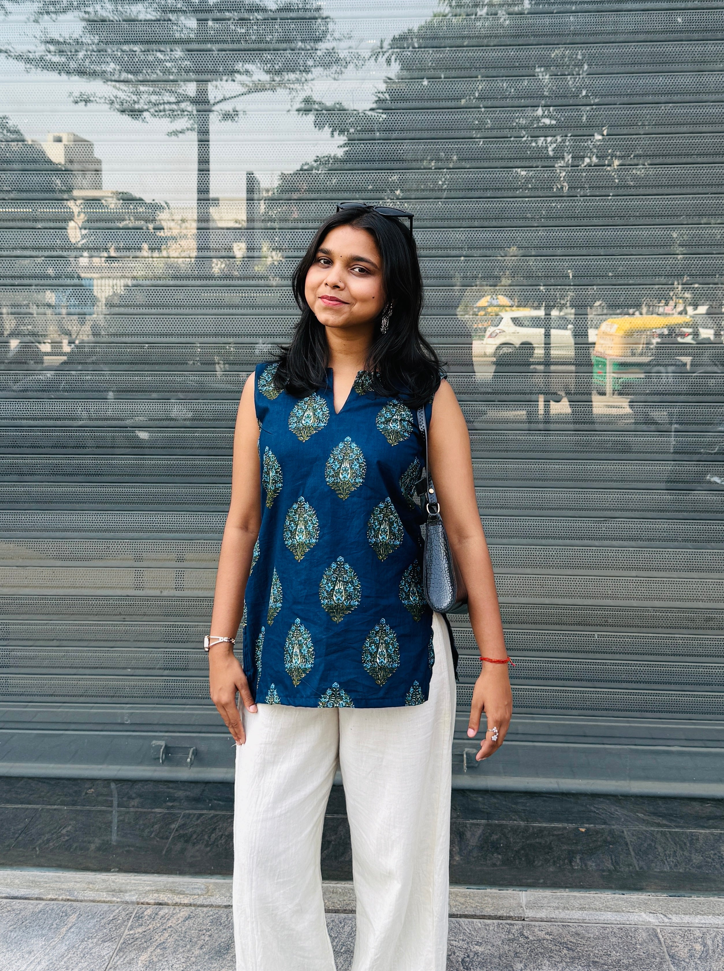 Jhanvi Navy Blue Kurti