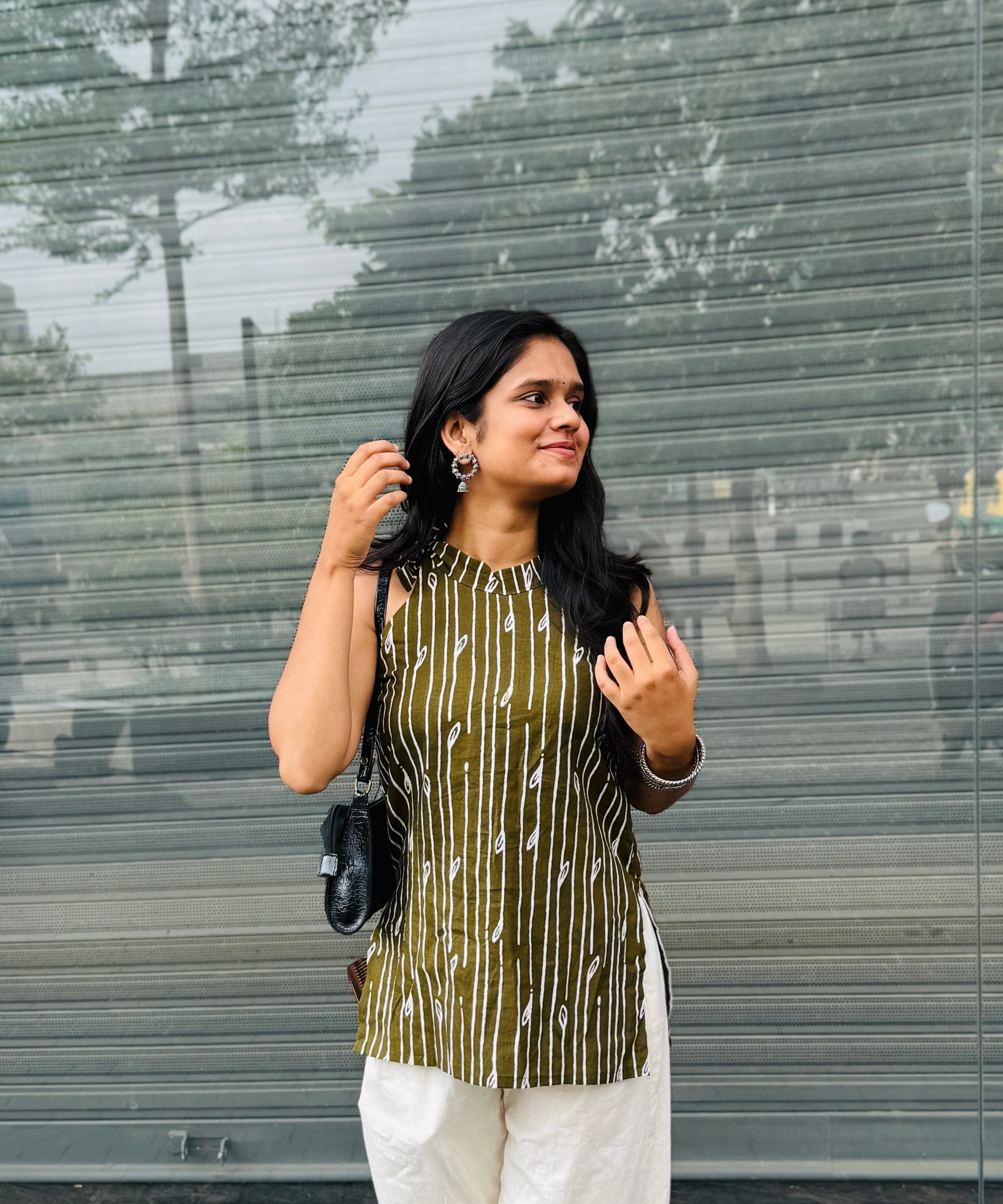 Prisha Mehendi Green Kurti