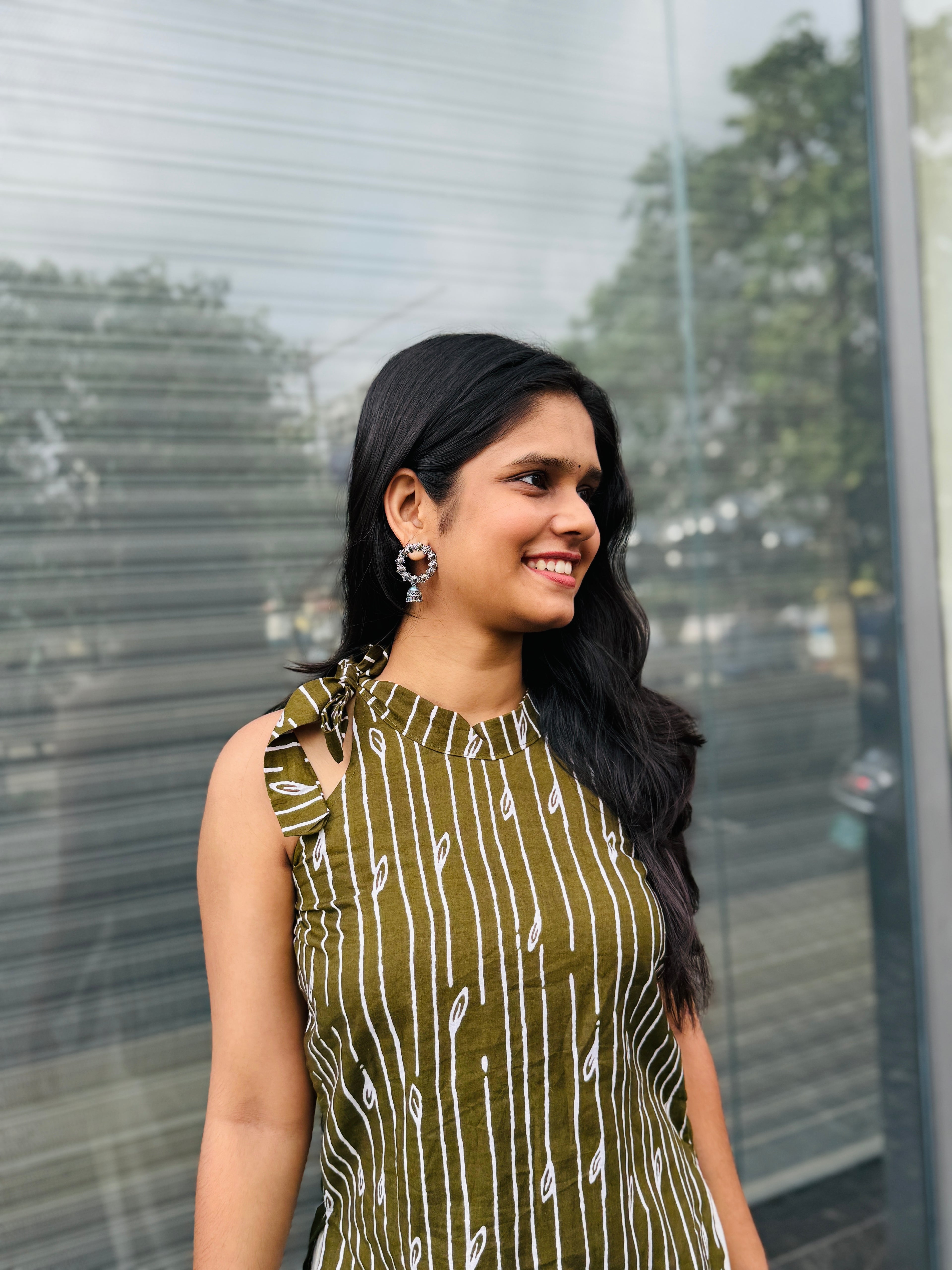 Prisha Mehendi Green Kurti