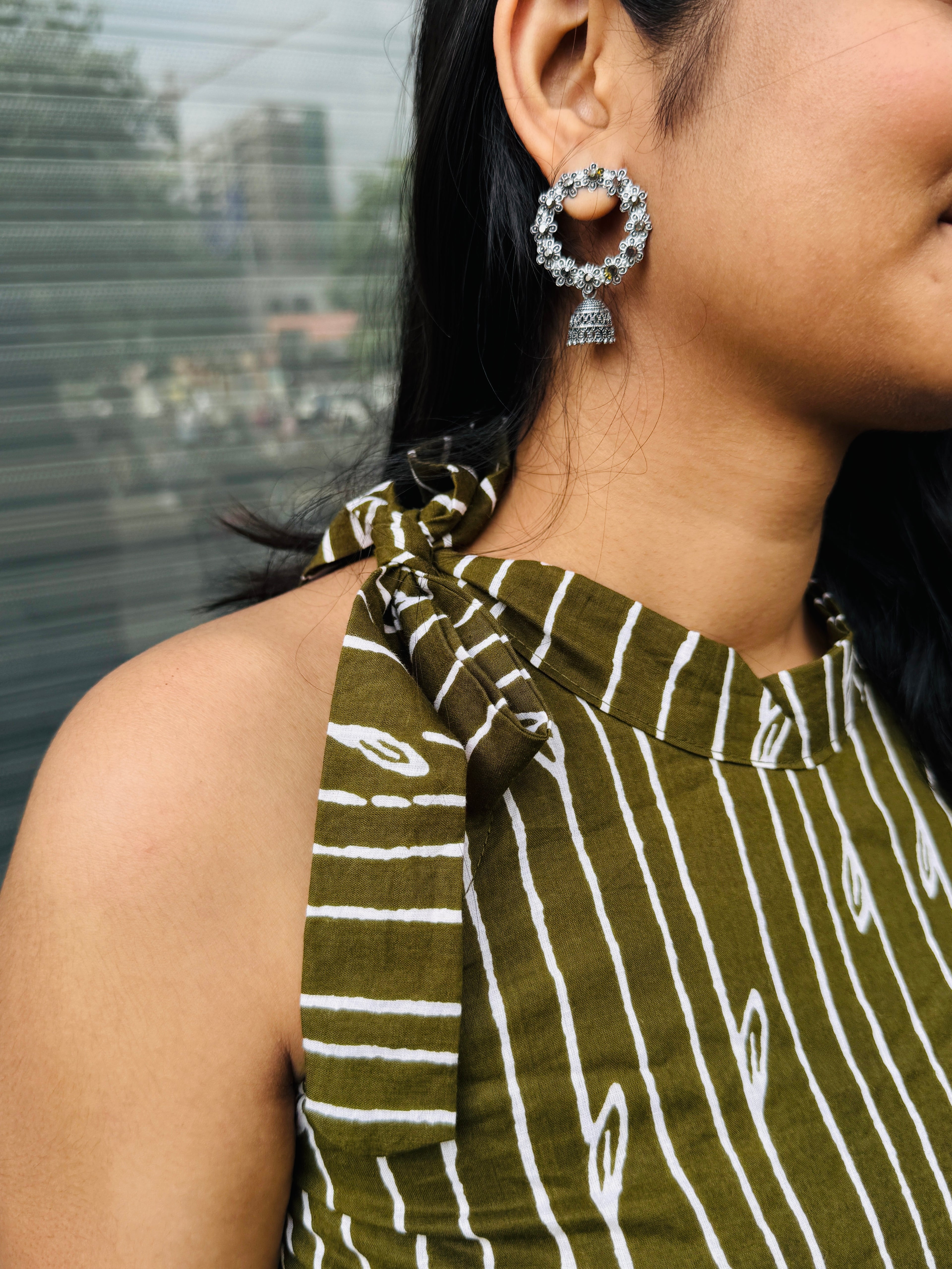 Prisha Mehendi Green Kurti