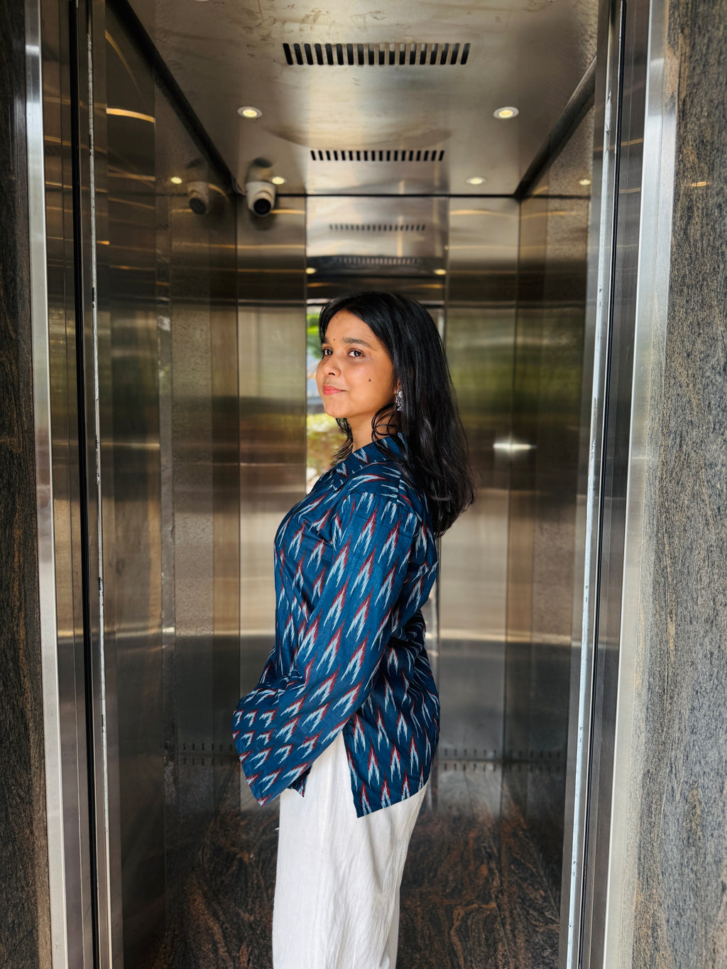 Rubal Blue Collar Kurti