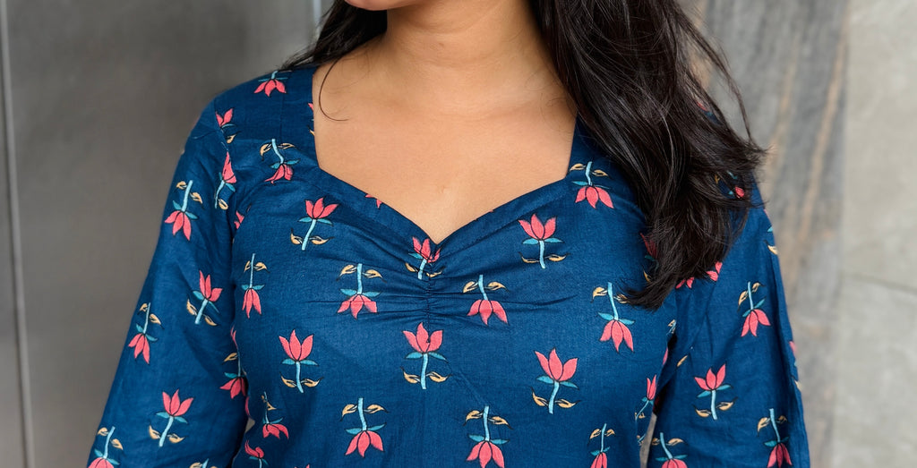 Nitya Navy Blue Kurti