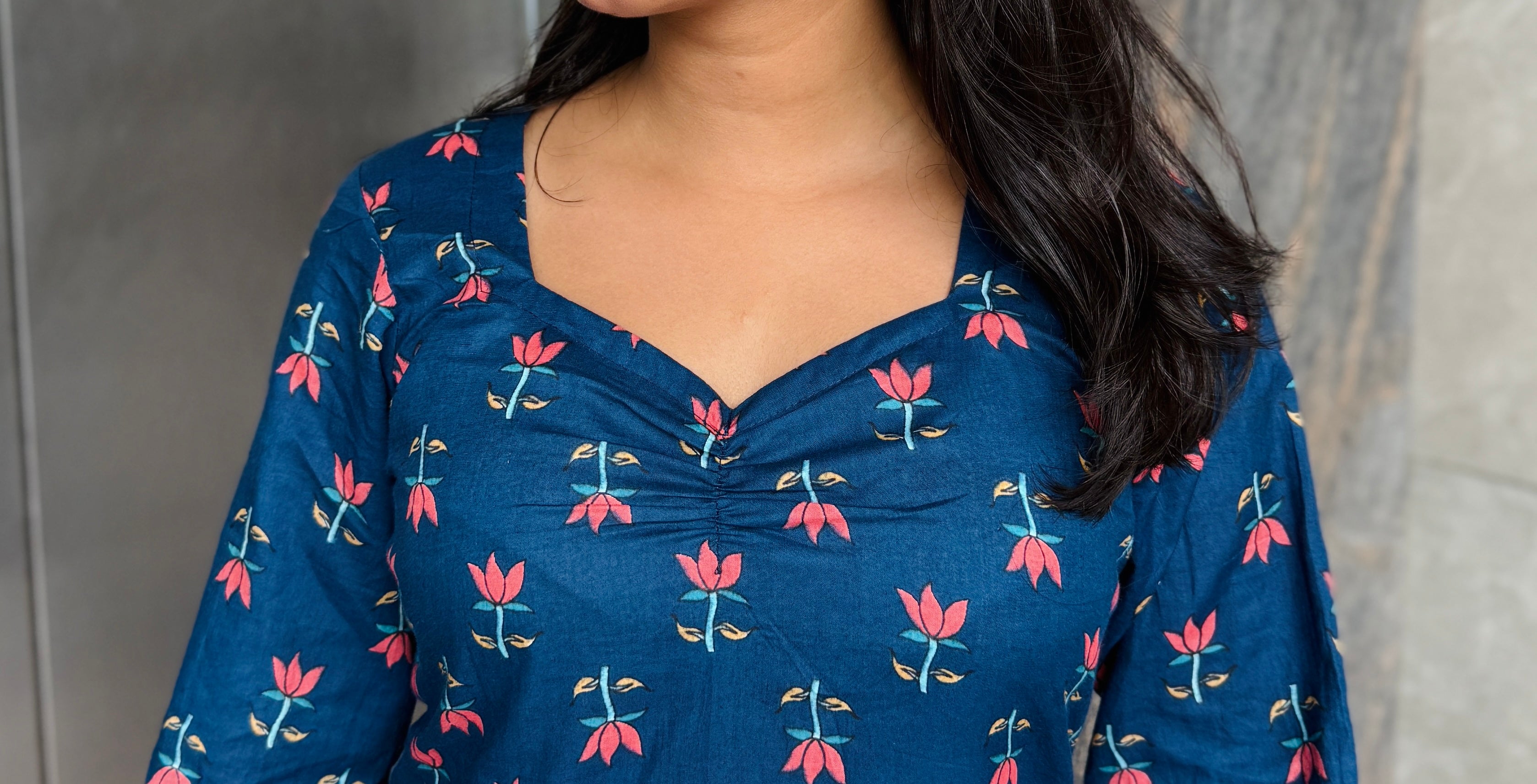 Nitya Navy Blue Kurti