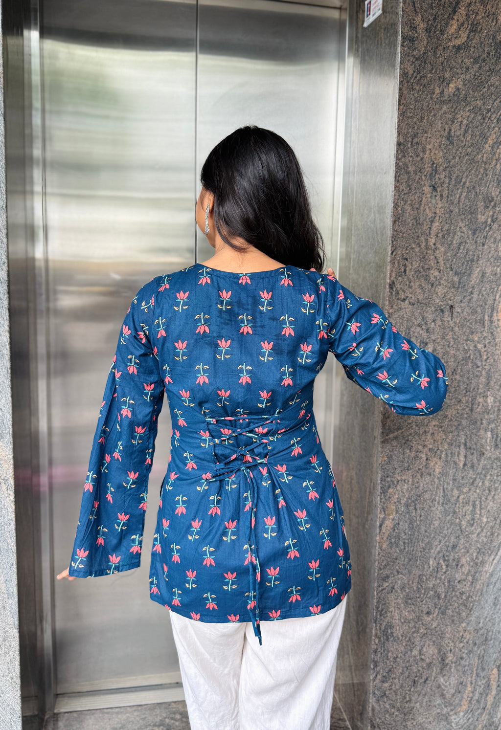 Nitya Navy Blue Kurti
