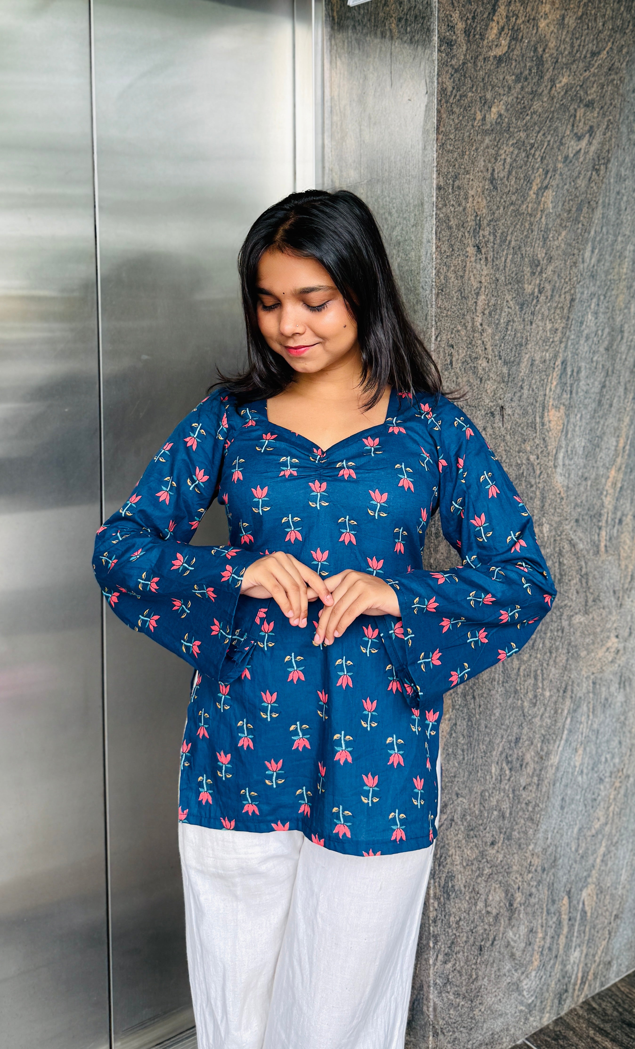 Nitya Navy Blue Kurti