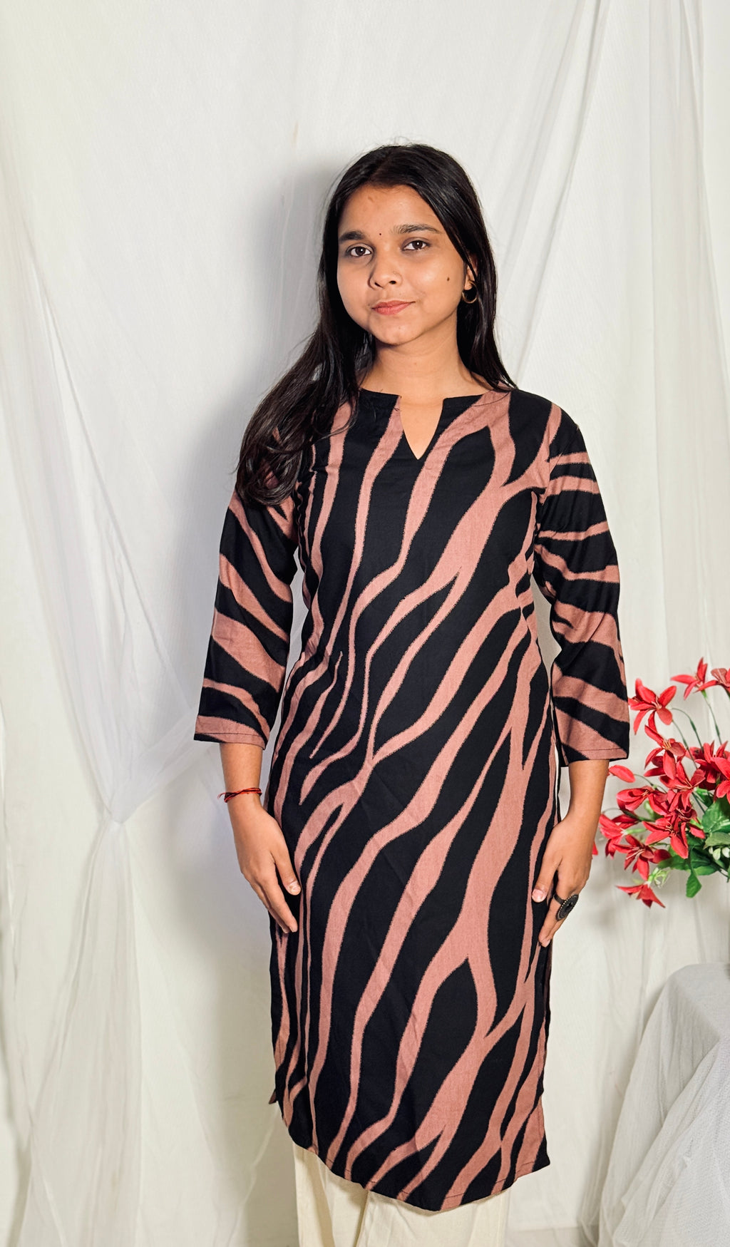 Sita Black Rayon Kurti