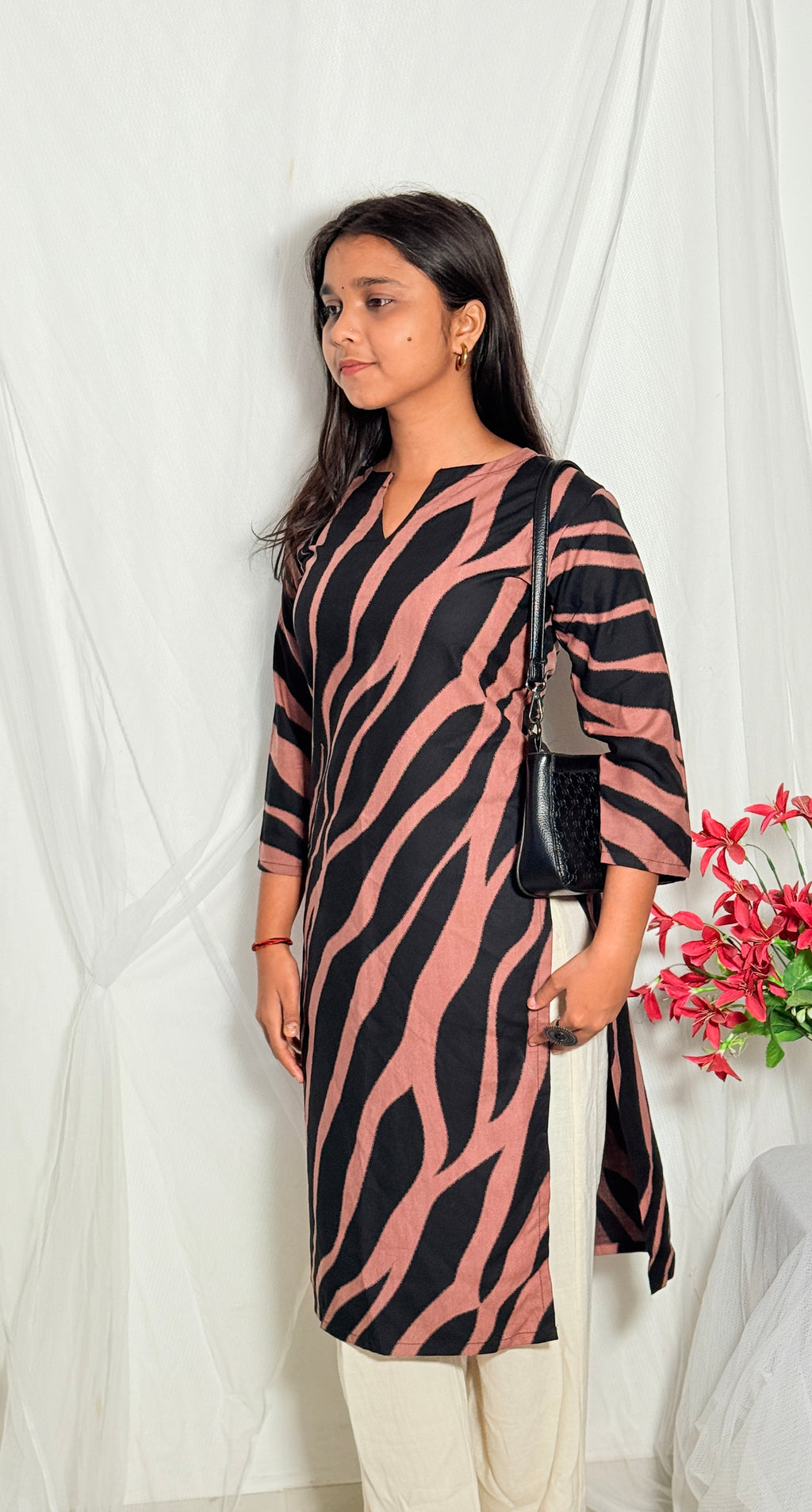 Sita Black Rayon Kurti
