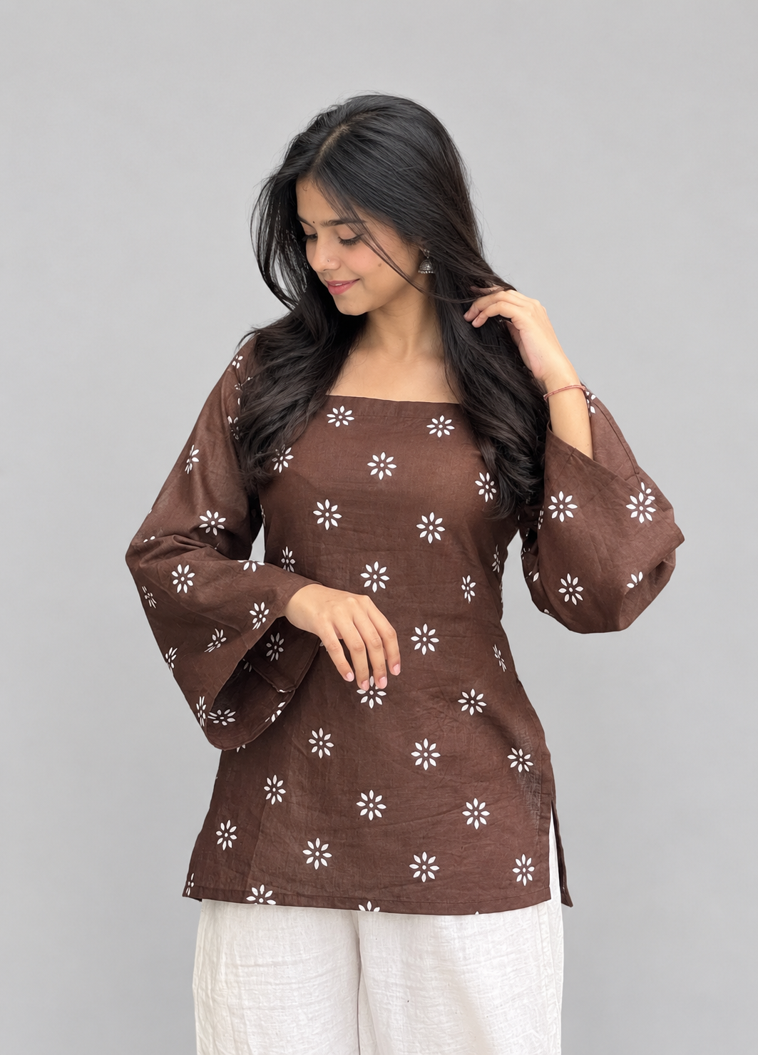 Riva Brown Kurti