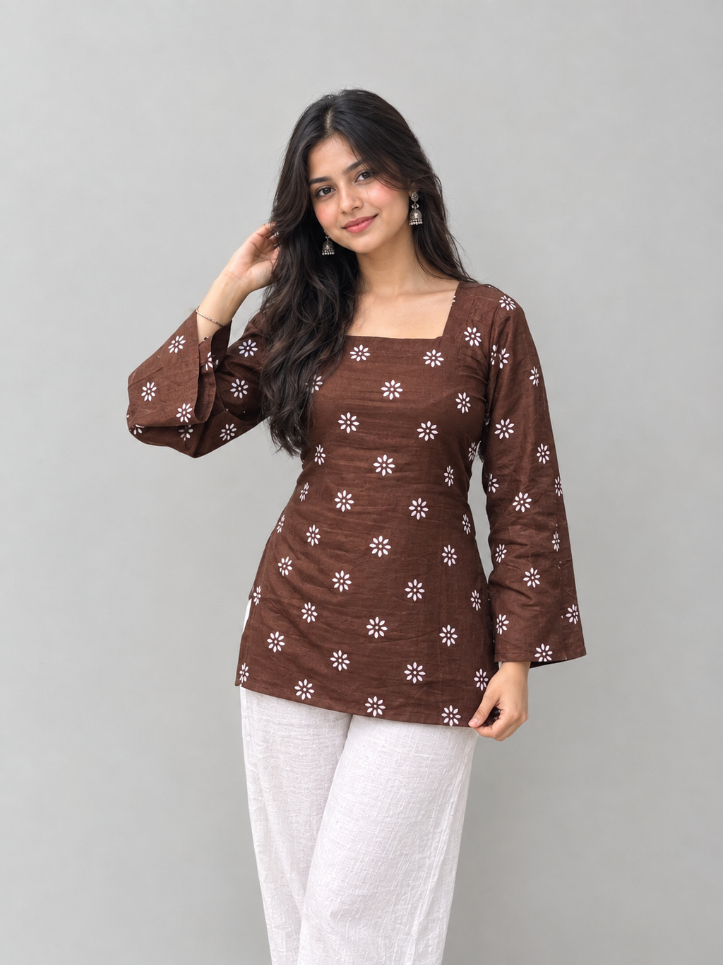 Riva Brown Kurti
