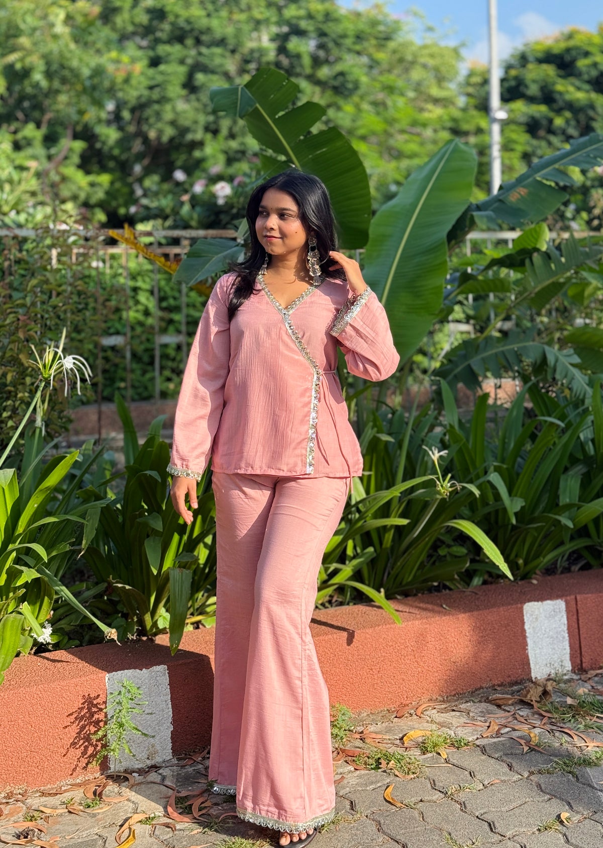 Pastel Pink Angrakha Set