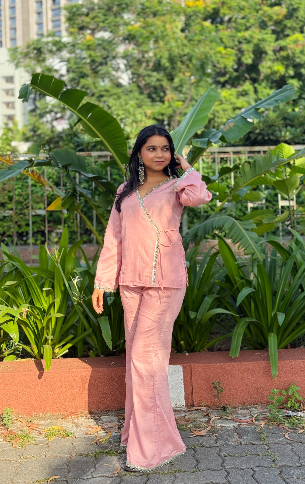 Pastel Pink Angrakha Set