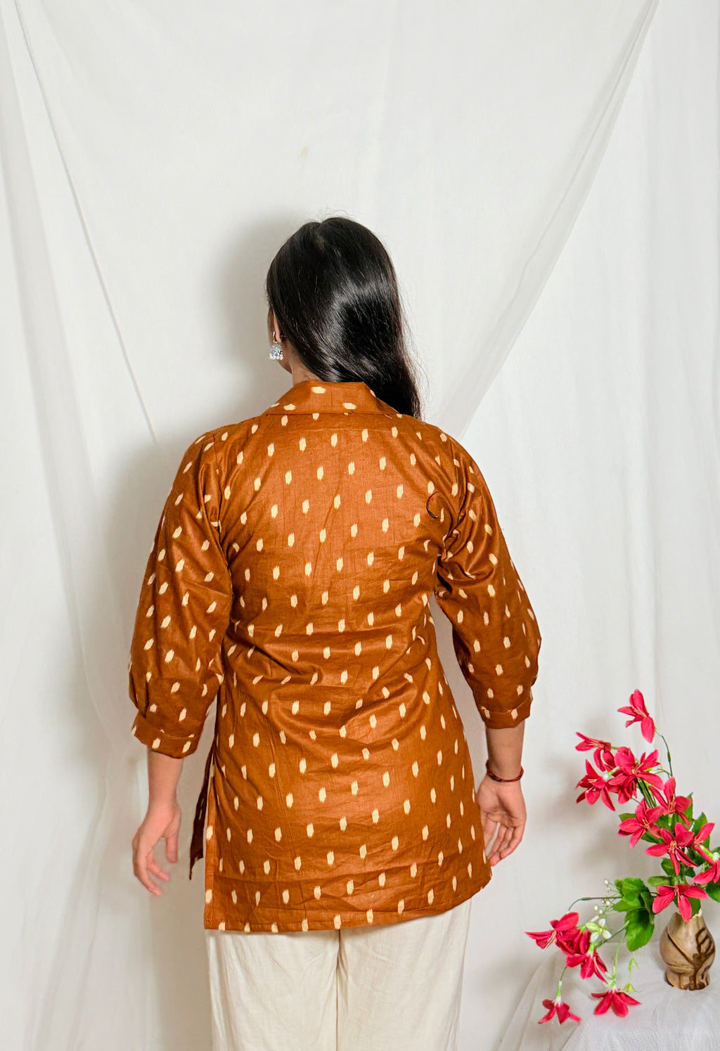 Aditi Collar and Balloon Sleeve Kurti