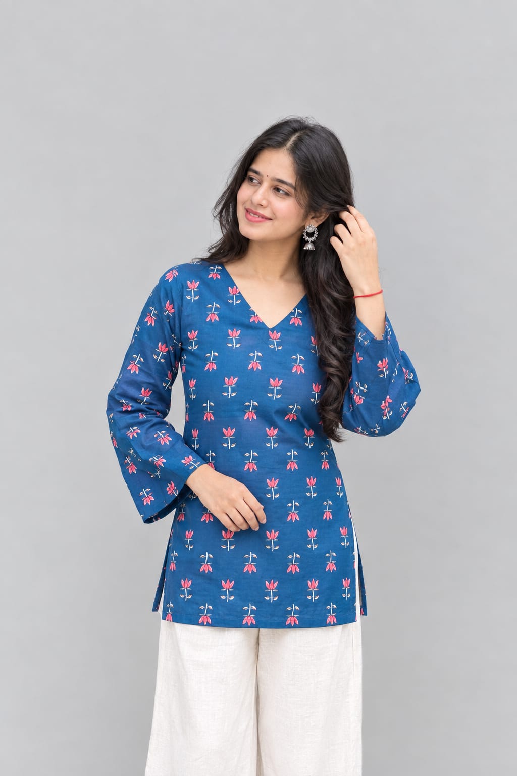 Priya Lotus Printed Kurti